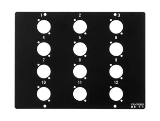 CANFORD STAGE/WALLBOX Top plate, 12 holes for type B