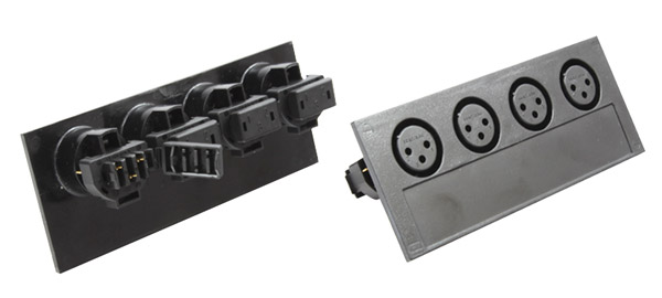 NEUTRIK NSB-FQP Spare 4 female XLR plate