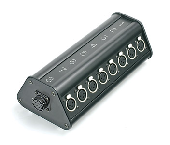 CANFORD OB BREAKOUT BOX MIL26 female to 8 XLRM and 8 XLRF