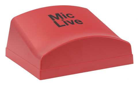 CANFORD LED ILLUMINATED SIGN Red cover, Mic live