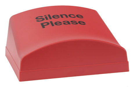 CANFORD LED ILLUMINATED SIGN Red cover, Silence please