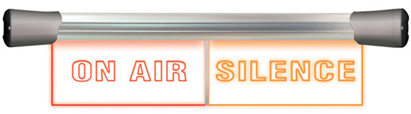 SONIFEX LD-40F2ONA-SIL SIGNAL LED SIGN Twin, 2x 200mm, DC 5-7V, "ON AIR" & "SILENCE"