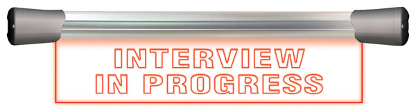 SONIFEX LDD-40F1INT SIGNAL LED SIGN Single, 400mm, DC 7-36V, "INTERVIEW IN PROGRESS"