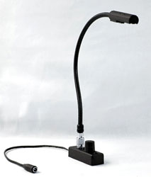 LITTLITE L-8/12-E-HI GOOSENECK LAMPSET 12 inch, halogen bulb, dimmer, TNC mount, EU PSU, black