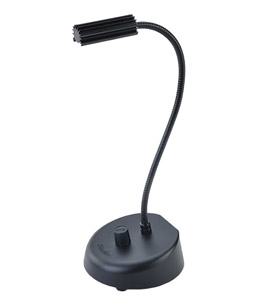 LITTLITE LW-18A-HI GOOSENECK LAMP Desk mount, 18-inch, halogen bulb, dimmer, fixed