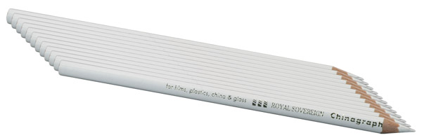 CHINAGRAPH PENCILS White (box of 12)