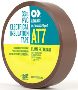 INSULATING TAPE Brown, 19mm (reel of 33m)