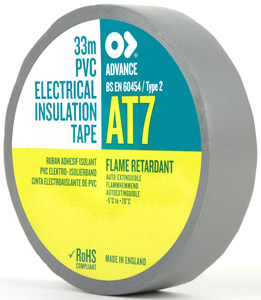 INSULATING TAPE Grey, 19mm (reel of 33m)