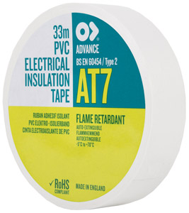 INSULATING TAPE White, 19mm (reel of 33m)