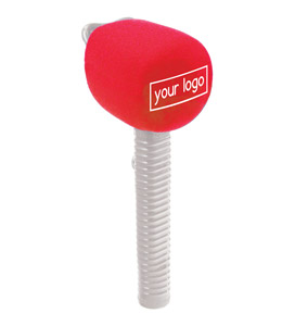 SCHULZE-BRAKEL WS-COLES/C WINDSHIELD For Coles Lip mic, with logo, red (specify reference)