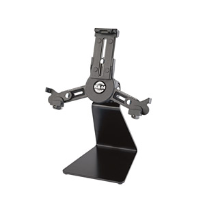 K&M 19792 TABLET HOLDER Table top, 222-334mm x 128-232mm range, black
