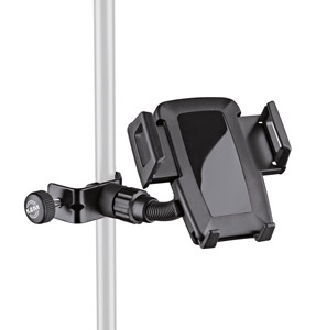 K&M 19745 SMARTPHONE HOLDER Pole-mount clamp, 44-84mm width, black