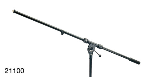 K&M 211 MICROPHONE BOOM ARM One-section, T-bar lock, 800mm, black