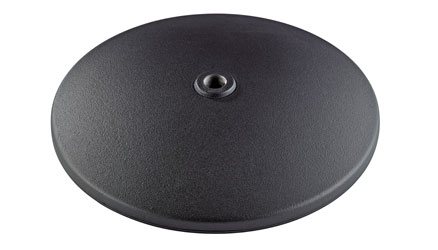 K&M 26009 BASE PLATE Round, cast iron, 300mm diameter, M20 x 1.25mm thread, black