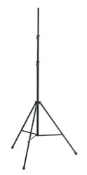 K&M 20800 MIC STAND Tall, folding legs with cross braces, 1350-3100mm, black