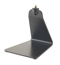 K&M 23250 TABLE STAND Folded angled steel base, 125 x 130mm base, 142mm height, black