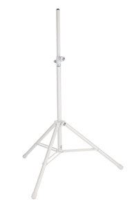 K&M 214/6 LOUDSPEAKER STAND Floor, lightweight, folding legs, up to 50kg, 1375-2185mm, white