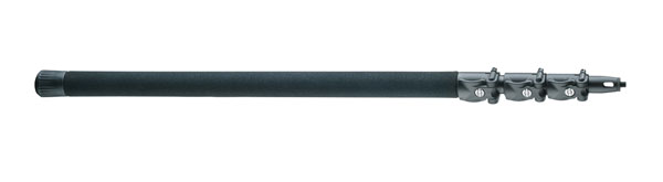 K&M 23781 FISHPOLE M 4-section, clamp levers, carbon, 600-1675mm, black