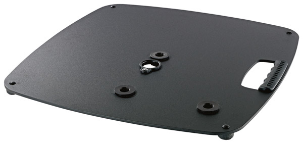 K&M 26706 BASE PLATE Steel, 3x M20 threads, black