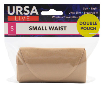 URSA LIVE STRAP Double pouch, small, beige