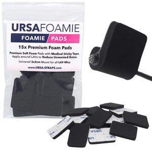 URSA FOAMIE PADS ADHESIVE FOAM MOUNTS 30 x 20mm, black (pack of 15)