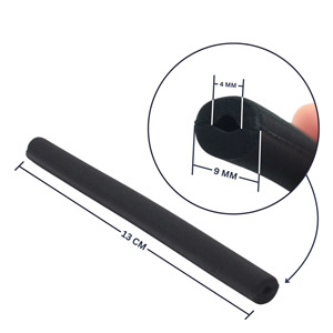 URSA FOAMIE FLEX ANTENNA SAVER 13cm, 4mm internal diameter, black (pack of 4)