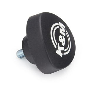 K&M 01-82-763-55 SPARE SCREW KNOB M8 x 16/33mm, with K&M logo