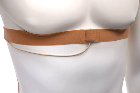 URSA CHEST STRAP Microphone mount, 110cm, non-slip, caramel
