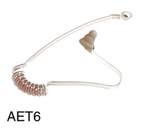 CANFORD AET6 ACOUSTIC EARTUBE Transparent, with silicon eartip, no clip