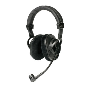 CANFORD LEVEL LIMITED HEADSET DT297PV 88dBA, wired stereo, coiled cable, NC7MXX