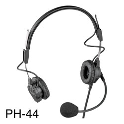 RTS PH-44 HEADSET 150 ohms, with 200 ohms mic, straight cable, XLR 4-pin female