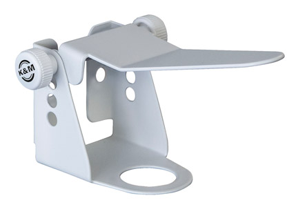 K&M 80398 DISINFECTANT HOLDER With lever, for 80360 table stand, 32mm diameter, white