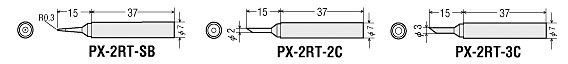 GOOT PX-2RT-3C REPLACEMENT TIP 3.0mm chisel