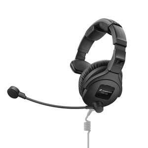 SENNHEISER HMD 300-S 6-X4 HEADSET Single ear, 64 ohms, dynamic mic, with straight cable, XLR4F