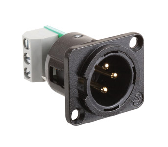 RDL AMS-XLM MODULE 3-pin male XLR connector