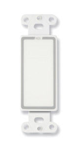 RDL D-BLANK COVER PLATE No cut out, white
