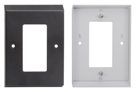 RDL EP-1B COVER PLATE Single, for square UK/EU backbox, black