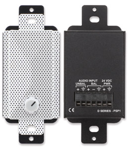 RDL D-PSP1 LOUDSPEAKER Active, 2W, local volume control, terminal input, white