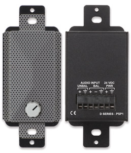 RDL DG-PSP1 LOUDSPEAKER Active, 2W, local volume control, terminal input, grey