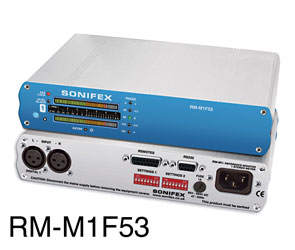 SONIFEX RM-M1F53 REFERENCE MONITOR METER LED, 53 segment, 1x stereo, free-standing