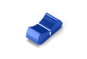 PENNY AND GILES PG11 FADER KNOB 11mm wide, for 18.6x1.7mm arm, blue