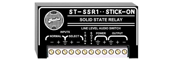 RDL ST-SSR1 AUDIO SWITCHER 2x1, line level, balanced