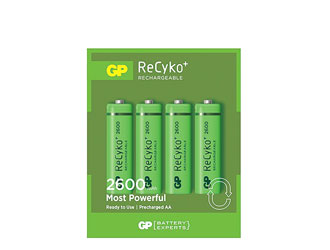 GP 270AAHC RECYKO+ BATTERY, AA size, NiMH, 2600mAh (pack of 4)