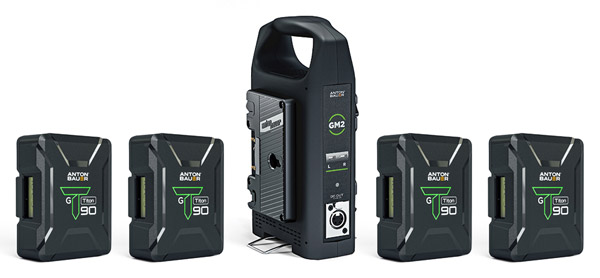 ANTON BAUER TITON BATTERY KIT With 4x Titon 90GM and 1x GM2