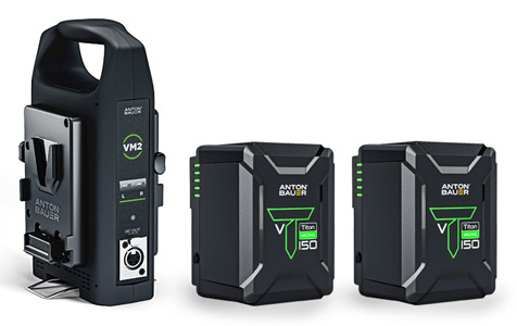 ANTON BAUER TITON MICRO BATTERY KIT With 2x Titon Micro 150VM and 1x VM2