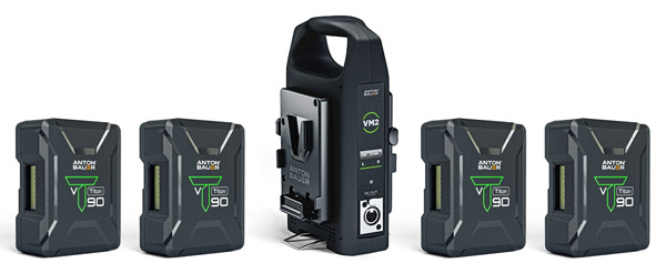 ANTON BAUER TITON BATTERY KIT With 4x Titon 90VM and 1x VM2