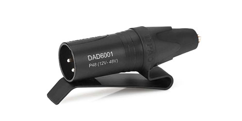 DPA DAD6001-BC ADAPTER MicroDot to XLR3M (P48) connector, with belt clip
