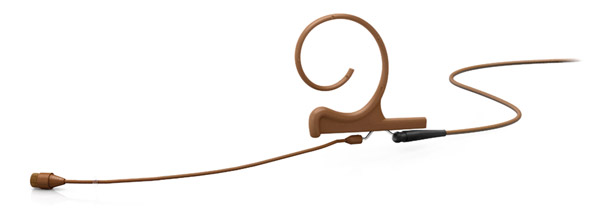 DPA 4266 CORE MICROPHONE Earset, omni, single-ear, 90mm boom, brown, MicroDot