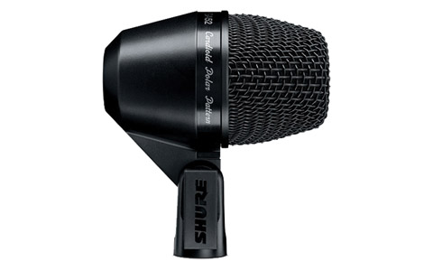 SHURE PGA52-XLR MICROPHONE Instrument, cardioid, dynamic, for kick drum, inc XLR lead