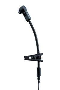 SENNHEISER e908 B EW MICROPHONE Instrument, electret, cardioid, 3.5mm jack, for EW G3/G4 Tx, black